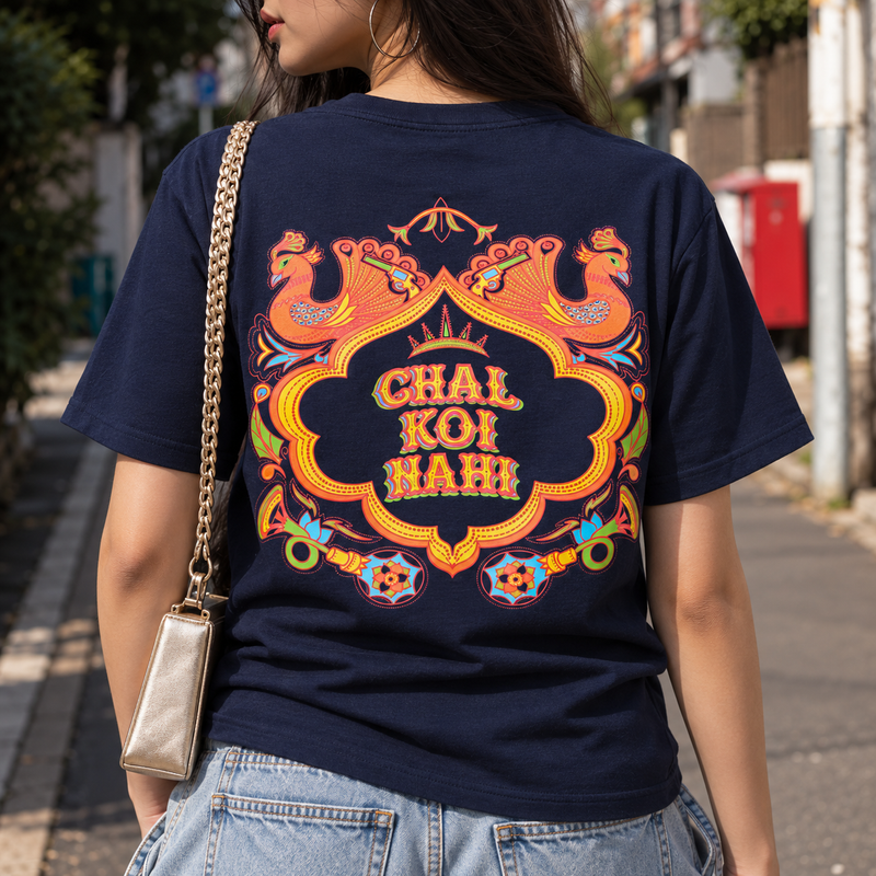 IndiThrob Indi Pop Chal Koi Nahi Oversized T-Shirt