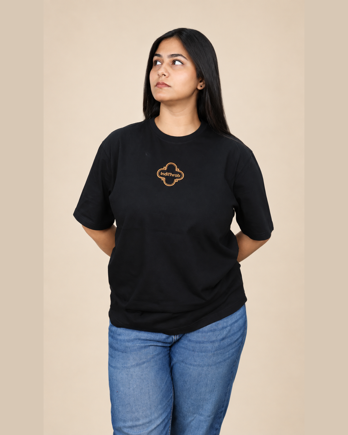 IndiThrob Horn Please oversized T-shirt studio fit